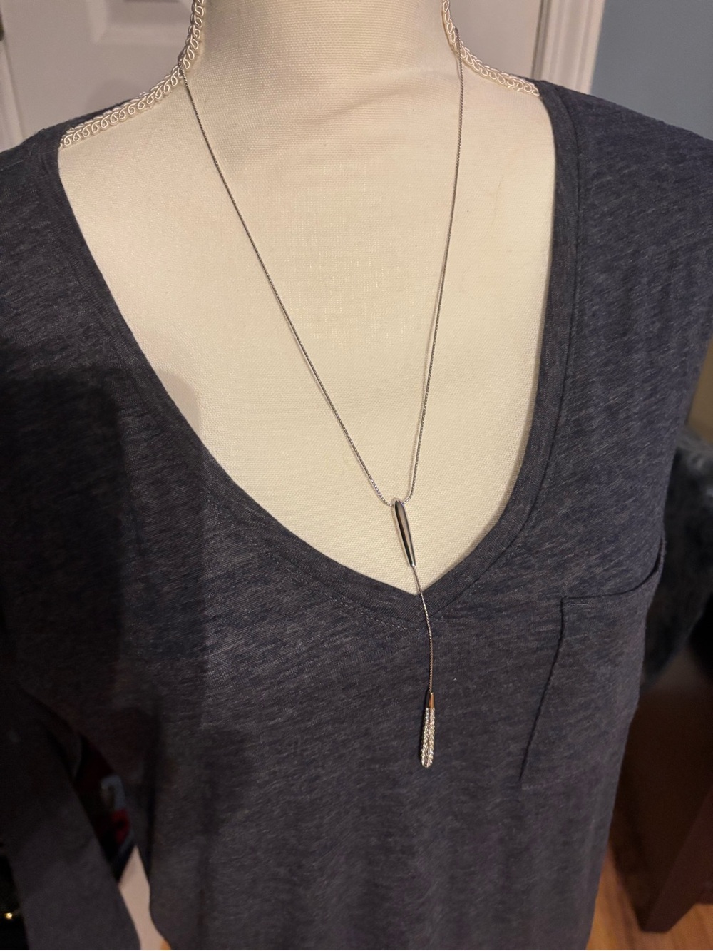 Sterling Silver Lariat Necklace